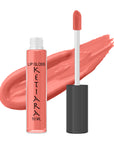 Coral Pink Hydrating And Moisturizing Non-sticky Premium Lip Gloss