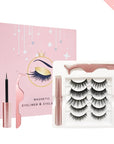 Magnetic Eyelashes with 2 Magnetic Eyeliner & Tweezer Kit