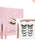 Magnetic Eyelashes with 2 Magnetic Eyeliner & Tweezer Kit