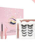 Magnetic Eyelashes with 2 Magnetic Eyeliner & Tweezer Kit