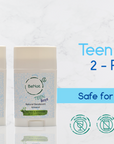 2-Pack all-Natural Deodorants for Kids & Teens
