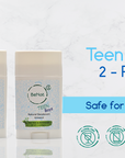 2-Pack all-Natural Deodorants for Kids & Teens