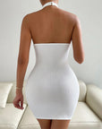 High Neck Sleeveless Bodycon Dress