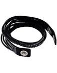 Swarovski Slake Black Rhodium-Plated Women's Crystal Wrap Bracelets