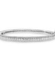 14K White Gold Round-Cut Diamond Bangle (3 cttw, H-I Color, SI1-SI2