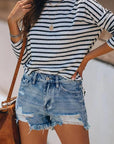 Women Fringe Denim Jeans Shorts pants