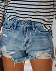 Women Fringe Denim Jeans Shorts pants