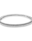 14K White Gold Round-Cut Diamond Bangle (3 cttw, H-I Color, SI1-SI2