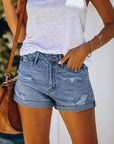 Sexy Wash Streetwear Denim Shorts Pants