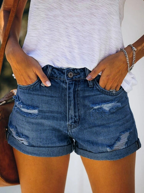 Sexy Wash Streetwear Denim Shorts Pants