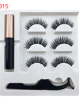 3Pairs Magnetic L Eyelashes With Tweezers Set