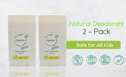 2-Pack all-Natural Deodorants for Kids &amp; Teens