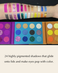 24 Color Eyeshadow Palette - Day to Night Makeup Looks