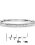 14K White Gold Round-Cut Diamond Bangle (3 cttw, H-I Color, SI1-SI2