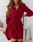 Knee-Length Casual A-Line Slim Fit Shirt Women's Dress