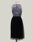 O-Neck Sequins A-Line Dress