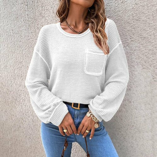 Loose Causal All-match Knitted Tops