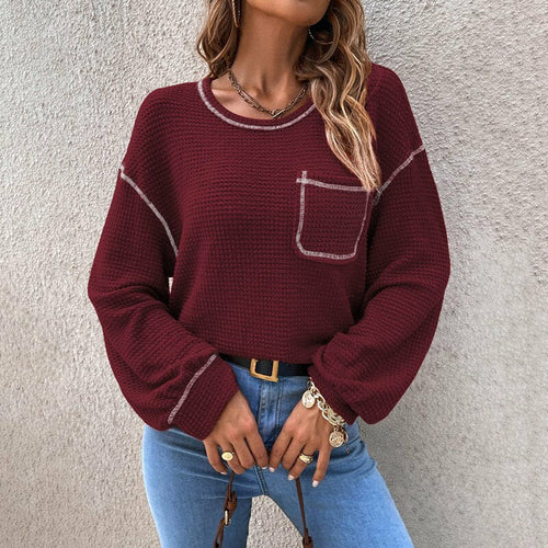 Loose Causal All-match Knitted Tops