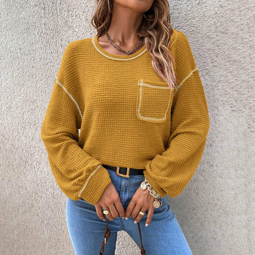 Loose Causal All-match Knitted Tops