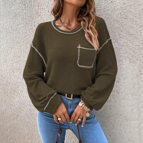 Loose Causal All-match Knitted Tops