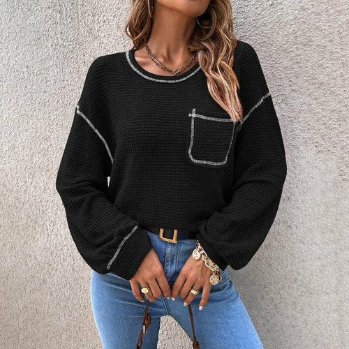 Loose Causal All-match Knitted Tops