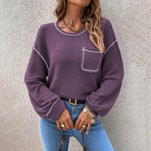 Loose Causal All-match Knitted Tops