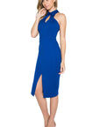 Sleeveless Women's Dress with collar