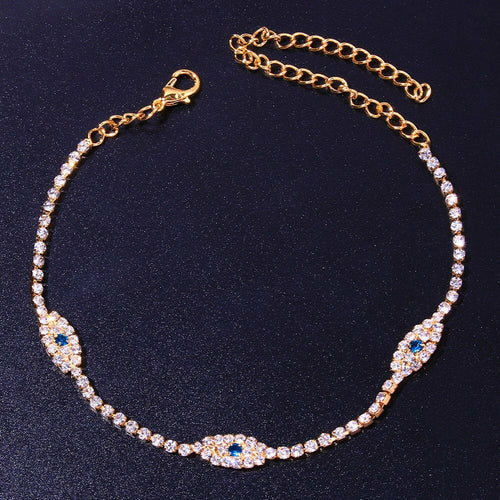 Vintage Bule Evil Eye Anklet Bracelet