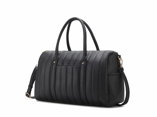 Luana Quilted Vegan Leather Women Duffle Bag