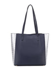 Leah Vegan Leather color-block Women Tote Bag by Mia K