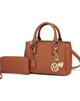 Ruth Vegan Leather Women Satchel Bag with Wallet