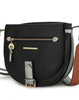 Drew Vegan Leather Color Block Women Shoulder Bag