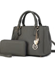 Ruth Vegan Leather Women Satchel Bag with Wallet