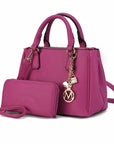 Ruth Vegan Leather Women Satchel Bag with Wallet