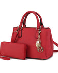 Ruth Vegan Leather Women Satchel Bag with Wallet