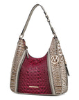 Becket Faux Crocodile Embossed Vegan Leather Women Shoulder Bag