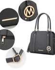 Norah Vegan Leather Women Satchel Bag with Wristlet