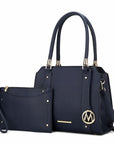 Norah Vegan Leather Women Satchel Bag with Wristlet
