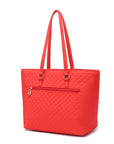 MKF Collection Hallie Solid Quilted Cotton Women Tote Bag by Mia k