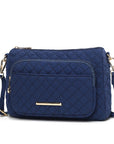 MKF Collection Rosalie Solid Quilted Cotton Women Shoulder Bag by Mia