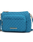 MKF Collection Rosalie Solid Quilted Cotton Women Shoulder Bag by Mia