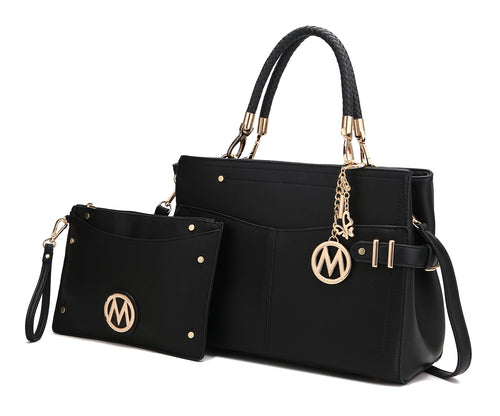 MKF Collection Tenna Vegan Leather Women Satchel Bag by Mia K