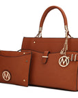 MKF Collection Tenna Vegan Leather Women Satchel Bag by Mia K