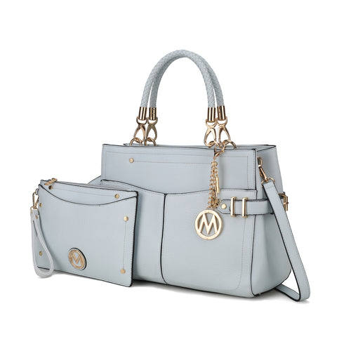 MKF Collection Tenna Vegan Leather Women Satchel Bag by Mia K