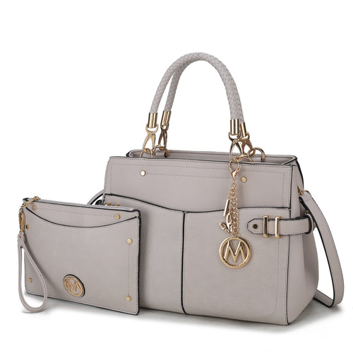 MKF Collection Tenna Vegan Leather Women Satchel Bag by Mia K