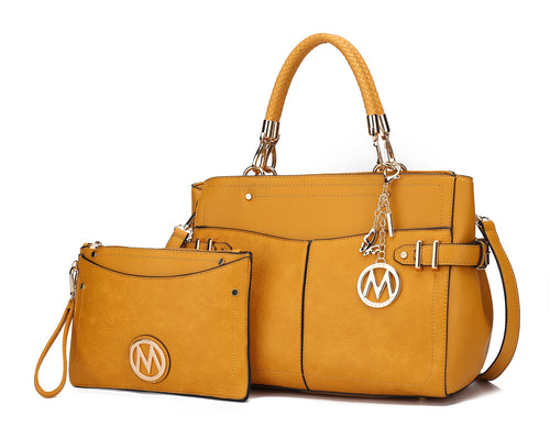 MKF Collection Tenna Vegan Leather Women Satchel Bag by Mia K