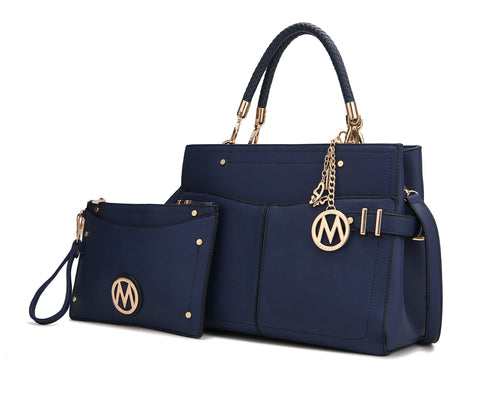 MKF Collection Tenna Vegan Leather Women Satchel Bag by Mia K