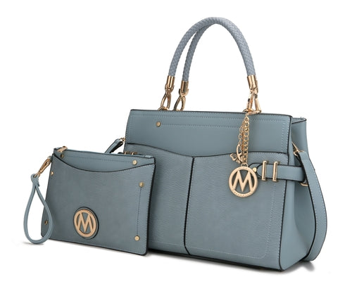 MKF Collection Tenna Vegan Leather Women Satchel Bag by Mia K