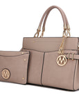 MKF Collection Tenna Vegan Leather Women Satchel Bag by Mia K