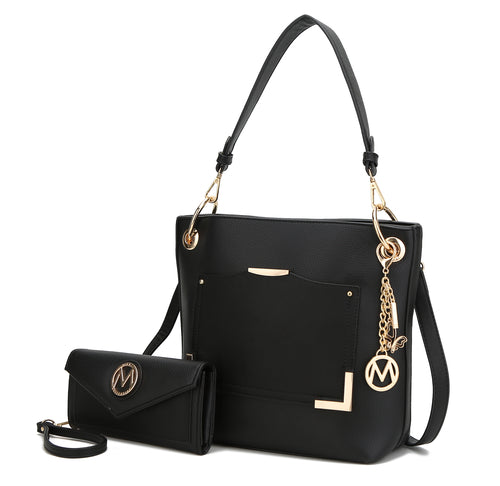 MKF Collection Grace Vegan Leather Women Tote Bag with Wallet By Mia k